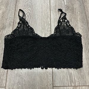 Black lace bralette